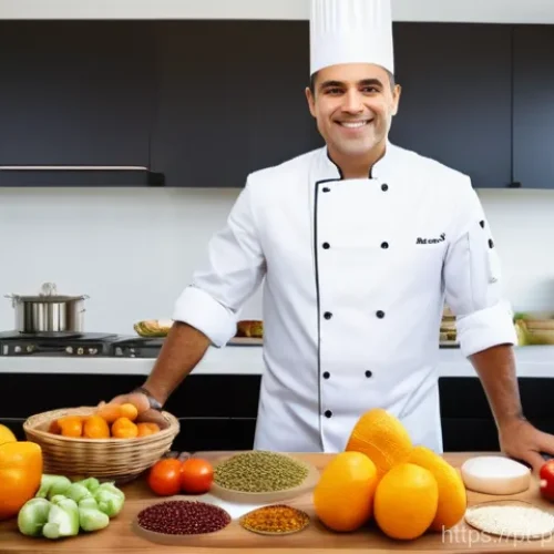자산 효율성을 높이는 포트폴리오 구성 - **Prompt:** A Portuguese chef, dressed in a clean, professional chef's jacket and apron, is standing...